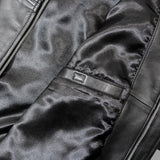 Town craft leather derby jacket