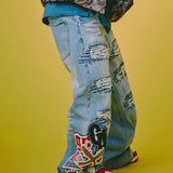 GALFY-ワッペンだらけデニム