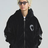 GA CROSS-EMBLEM FUR BLOUSON