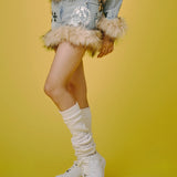 GALFY-ぎゃるちゃんファーデニムミニ