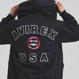 AVIREX -VARSITY LOGO SWEAT PARKA