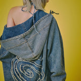 GALFY-ぐるグニャデニムパーカー