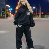 GA×GALFY-安心ロゴのスウェットパンツ