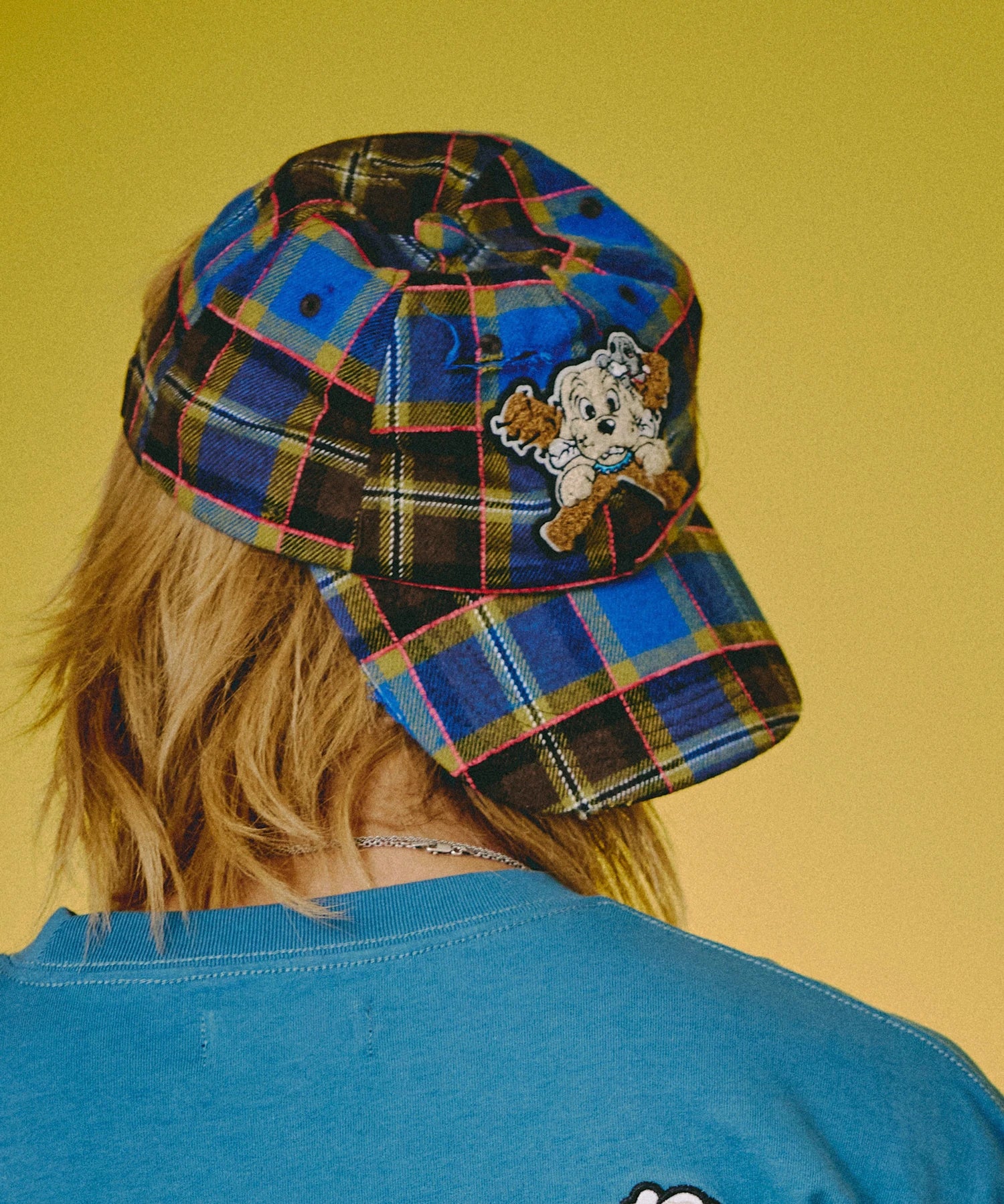 GALFY-ワッペンいっこチェックCAP