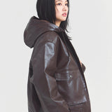 JE-ビンテージPU　A-2タイプ パーカー