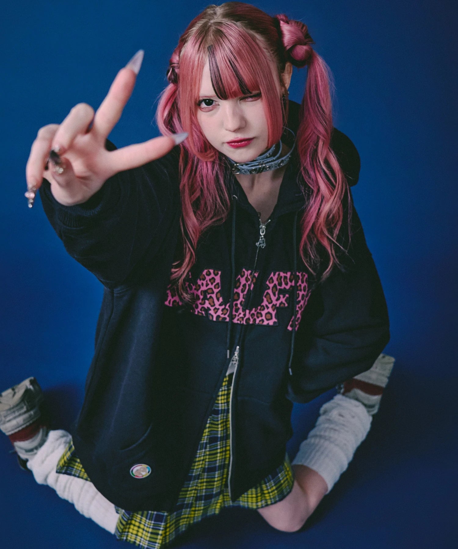 GALFY-ばーばの切り貼りリメイクパーカー