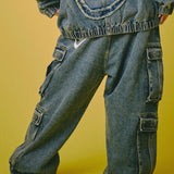 GALFY-ぐるグニャデニムカーゴ