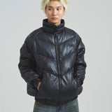 FDU/RITZ- PU Leather V-Down JKT SMU