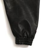 FUBU-Faux Leather Short Hooded Jacket