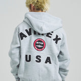 AVIREX -VARSITY LOGO SWEAT PARKA