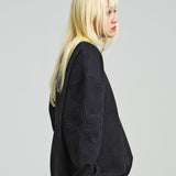GA SUEDE EMBOSS CREW