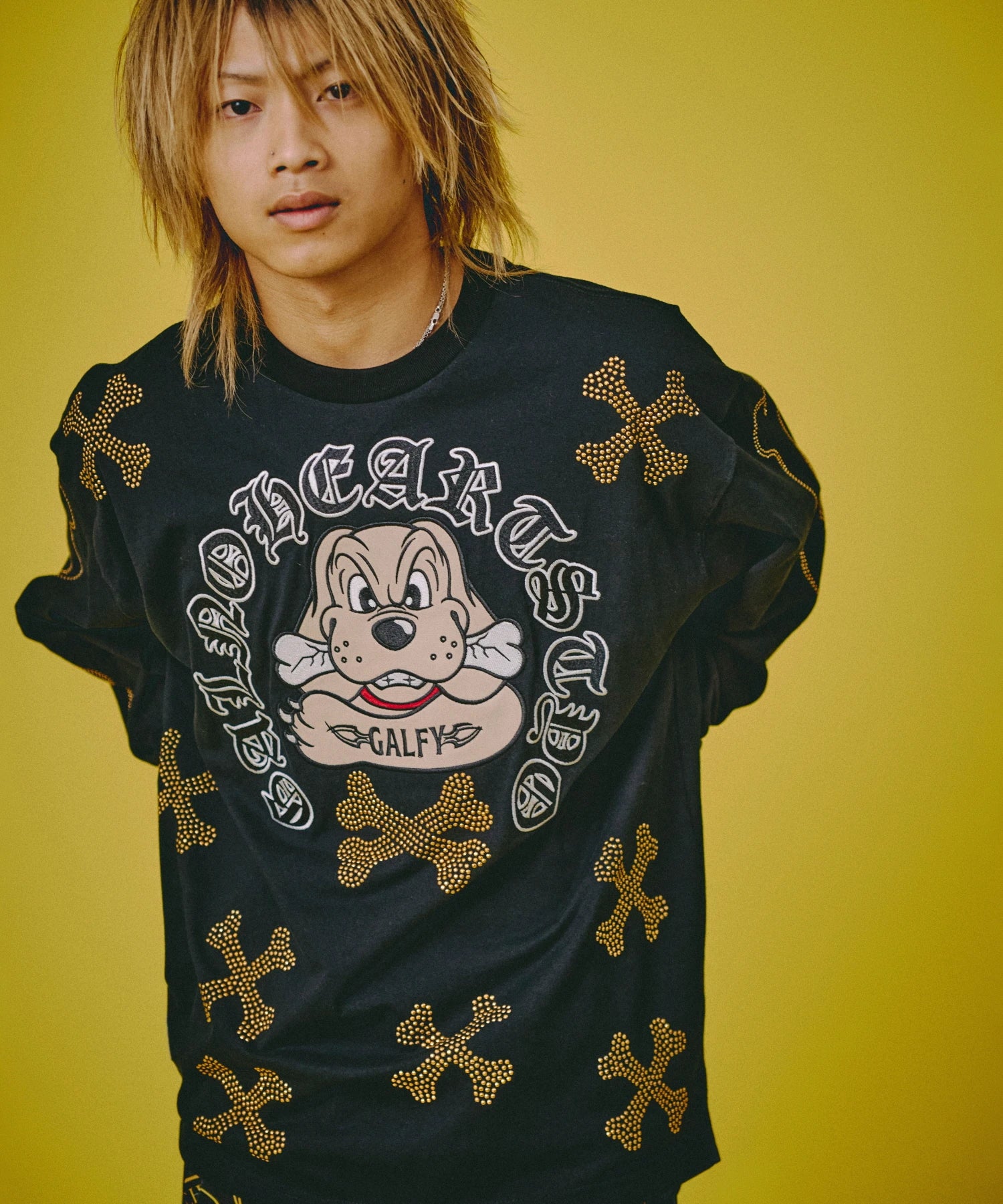 GALFY-ピカピカ骨骨ロンTee