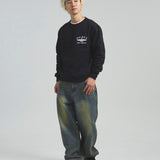 AVIREX -VARSITY LOGO CREW SWEAT