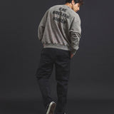 B-TRS-Lips&Tongue ラインストーン-クルースウェット