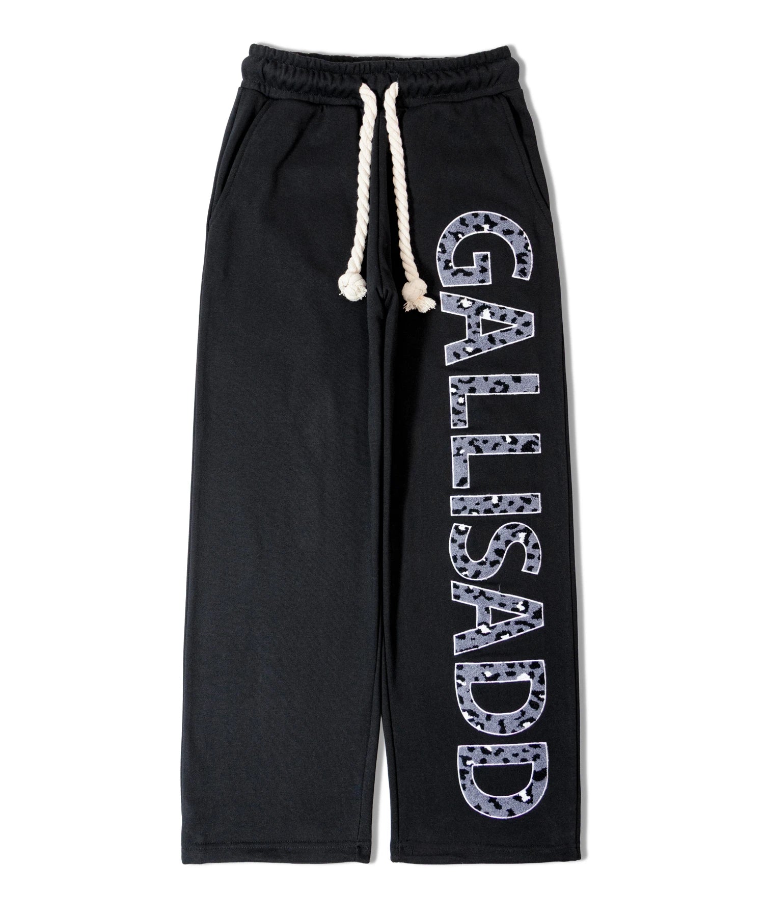 GA LEOPARD-LOGO PANTS