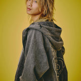 GALFY-ぐるグニャデニムパーカー