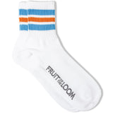 FRUIT OF THE LOOM ｶﾗﾌﾙﾗｲﾝ平編Aｸｫｰﾀｰｿｯｸｽ 3足ﾊﾟｯｸ