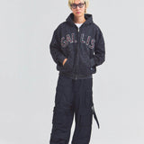 GA STONE 柄ZIP HOODIE