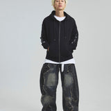 GA STONE-CROSS ZIP HOODIE