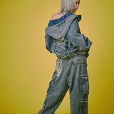 GALFY-ぐるグニャデニムカーゴ