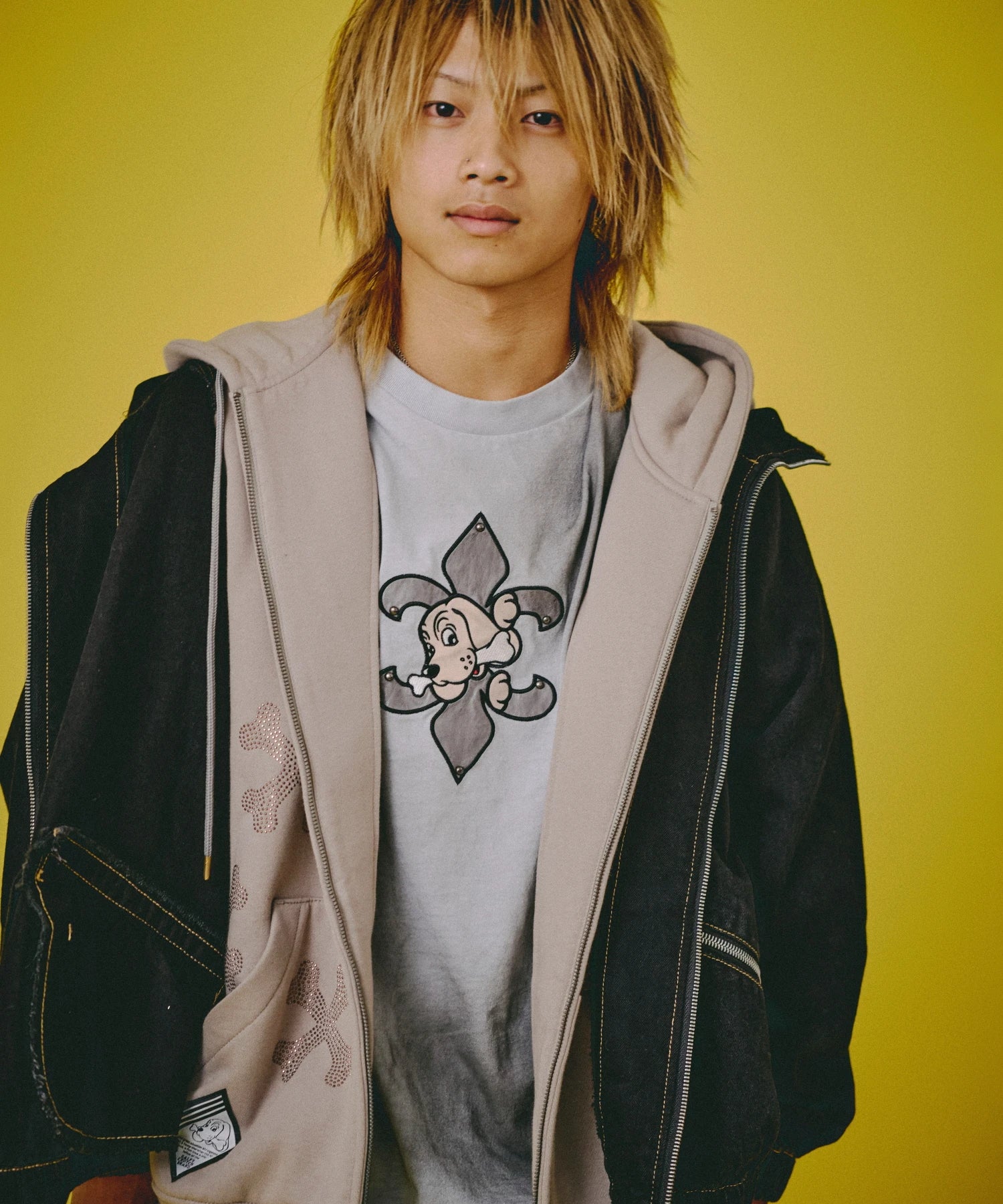 GALFY-ぐるグニャデニムパーカー