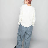 JE-SELECT-ショート丈-WAFFLE SLEEVE T