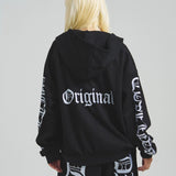 GA SUEDE OE刺繍 ZIP-HOODIE