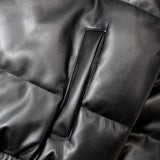 JE-ビンテージPU　パフジャケット