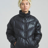 FDU/RITZ- PU Leather V-Down JKT SMU