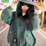 GA×GALFY-安定の別注デニムフードジャケット