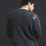 B-TRS-Lips&Tongue-ダメージグランジニット