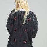 B-TRS-Lips&Tongue-ダメージグランジニット