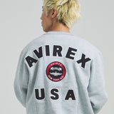 AVIREX -VARSITY LOGO CREW SWEAT