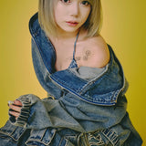 GALFY-ぐるグニャデニムパーカー