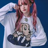 GALFY-ばーばの切り貼りリメイクロンTee