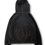 GALFY-ぐるグニャデニムパーカー