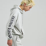 GA SUEDE OE刺繍 ZIP-HOODIE