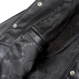 SCHOTT-LEATHER COACH JACKET