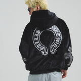 GA CROSS-EMBLEM FUR BLOUSON