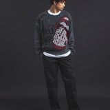 B-TRS-Lips&Tongue-ダメージグランジニット