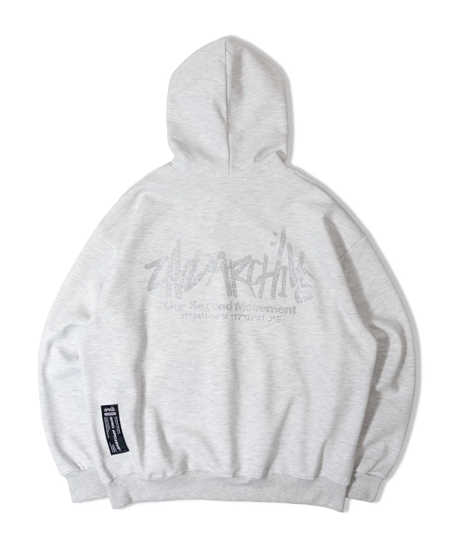 2ND ARCHIVE-ラインストーン　プルパーカー