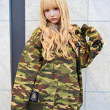 GA×GALFY-安心の背中ロゴのジップパーカー