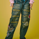 GALFY-ワッペンだらけデニム