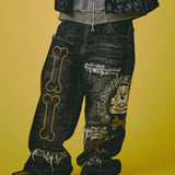 GALFY-ピカピカ骨骨レーザーかも？デニム