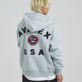 AVIREX -VARSITY LOGO SWEAT PARKA