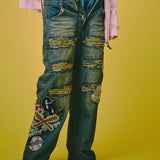 GALFY-ワッペンだらけデニム