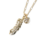 GA AST FEATHER NECKLACE