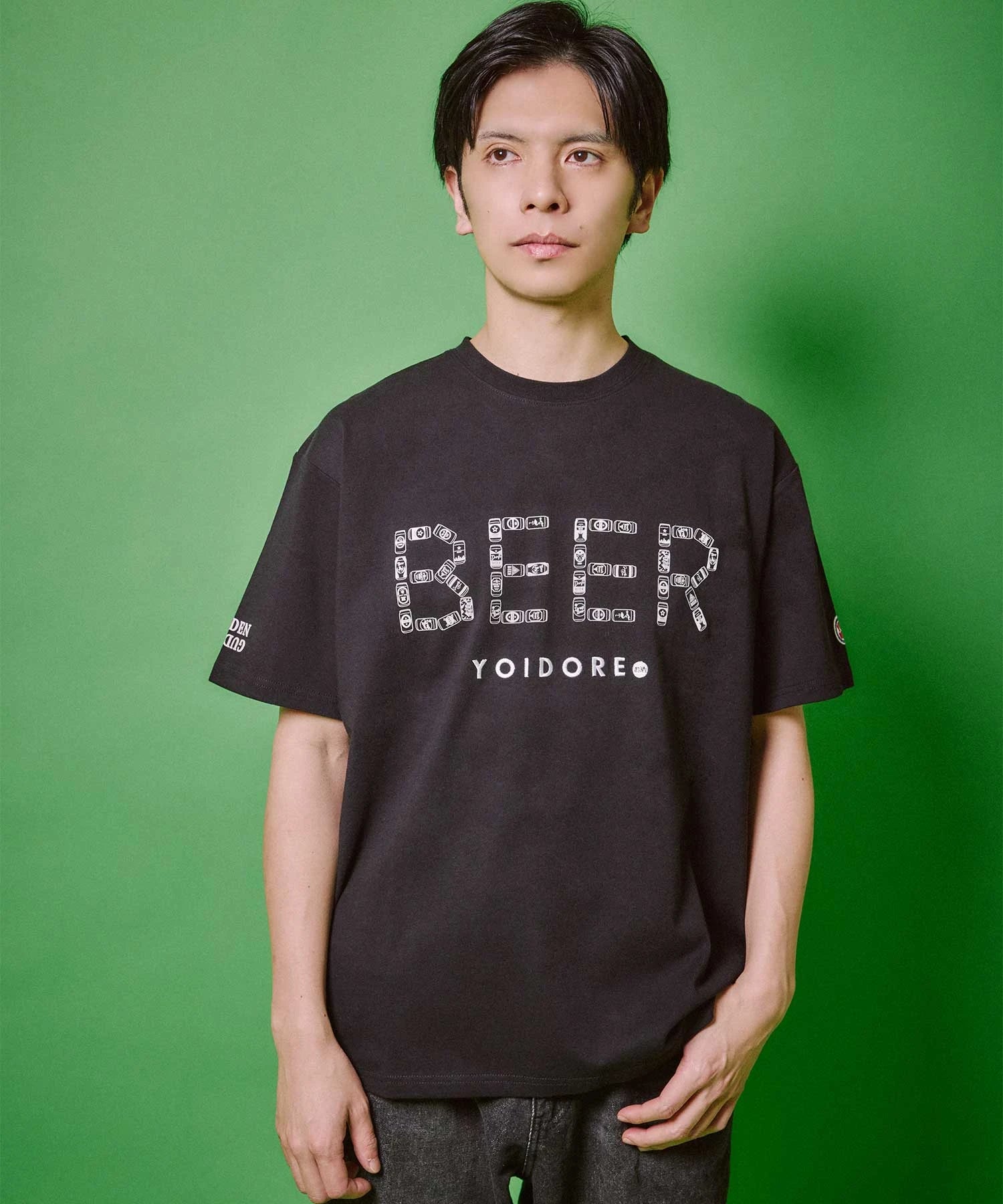 YOIDORE 酔っ払いﾌﾗﾜｰTEE