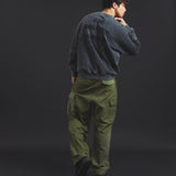 B-TRS-Lips&Tongue ラインストーン-クルースウェット