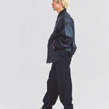 Town craft leather derby jacket